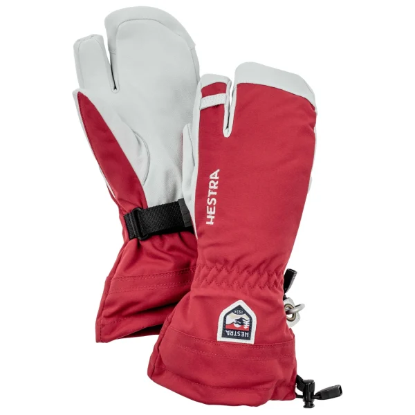 haute qualité Hestra – Army Leather Heli Ski 3 Finger – Gants 5