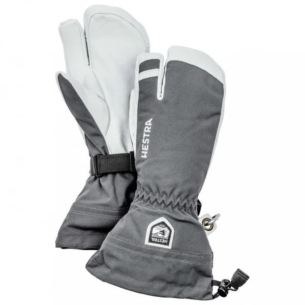 haute qualité Hestra – Army Leather Heli Ski 3 Finger – Gants 1