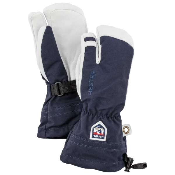 Hestra – Kid’s Army Leather Heli Ski 3 Finger – Gants à prix promos 6